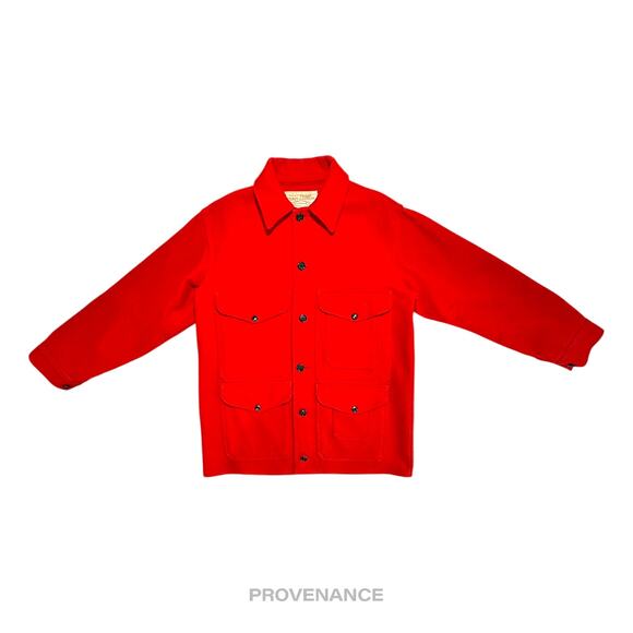 🔴  Filson Mackinaw Wool Cruiser Jacket - Scarlet Red 38 S - Picture 1 of 16